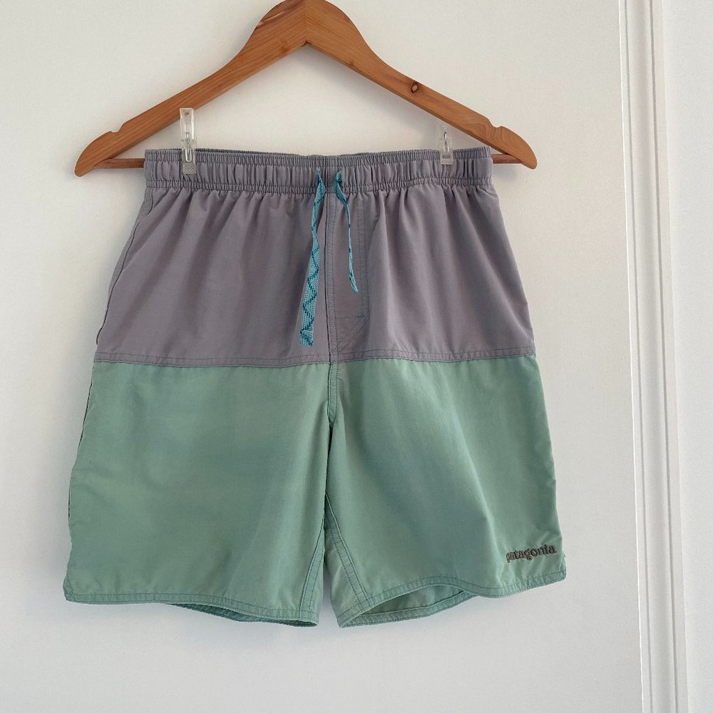 Patagonia swim trunks shorts color block